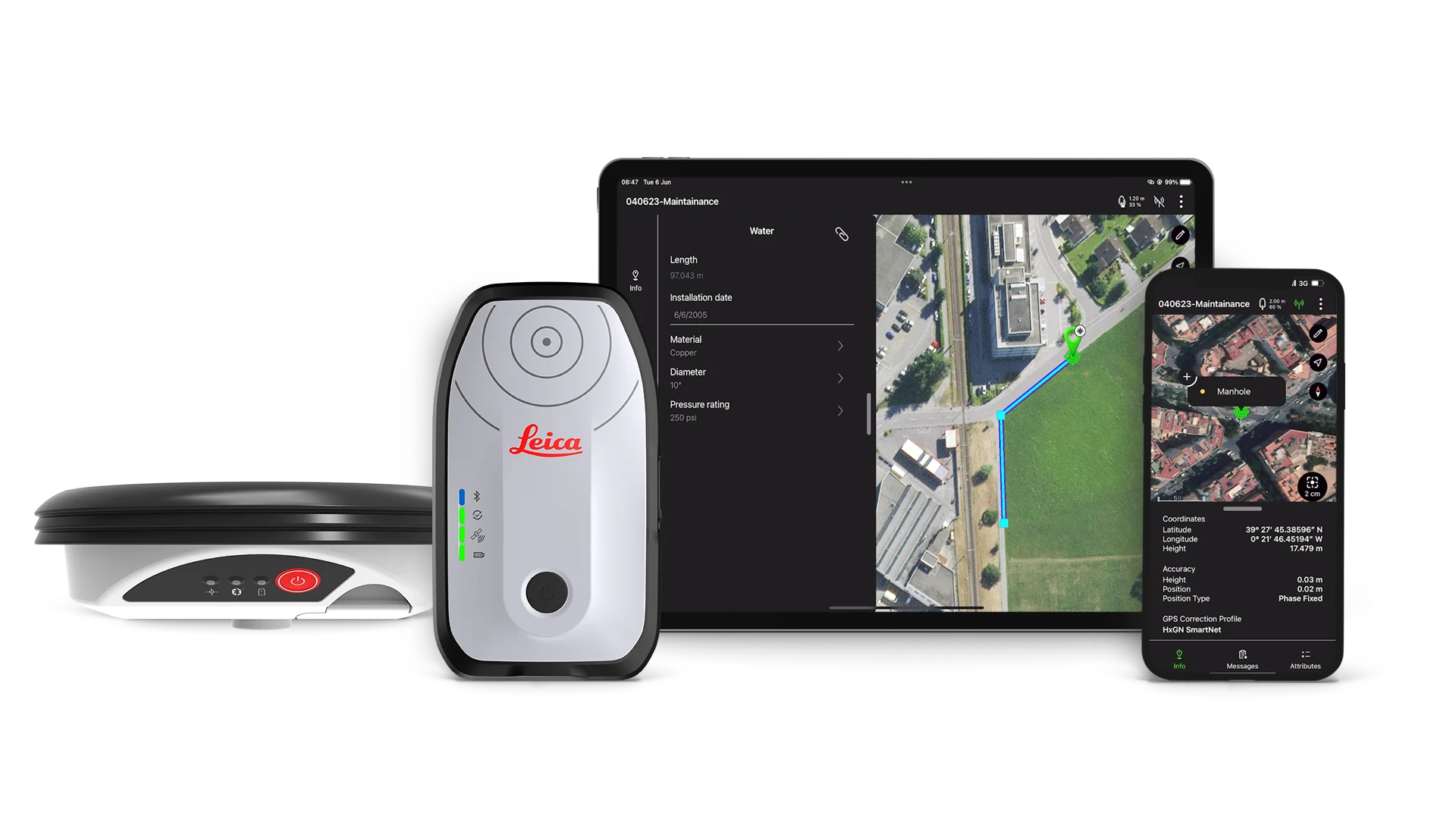 Leica GIS GNSS Empfänger mit Galileo und BeiDou