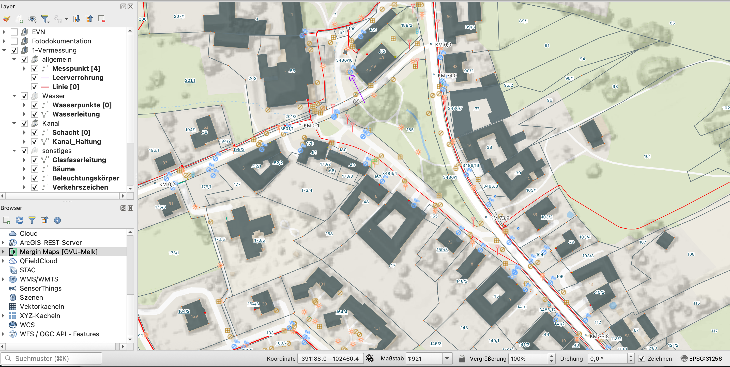 QGIS Oberfläche