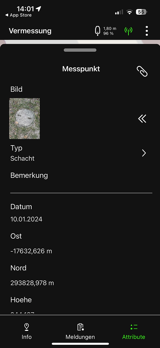 Zeno Mobile Absteckfunktion
